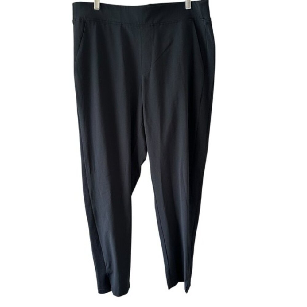 Cobble Lane Women’s Pants Size Large Black High Rise Pull-On Lightweight Trouser